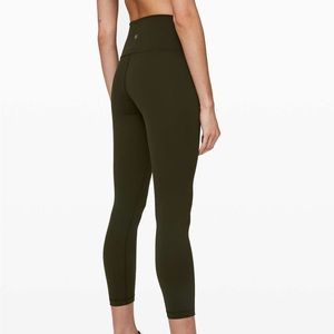 Lululemon Wunder Under Army Green Legging